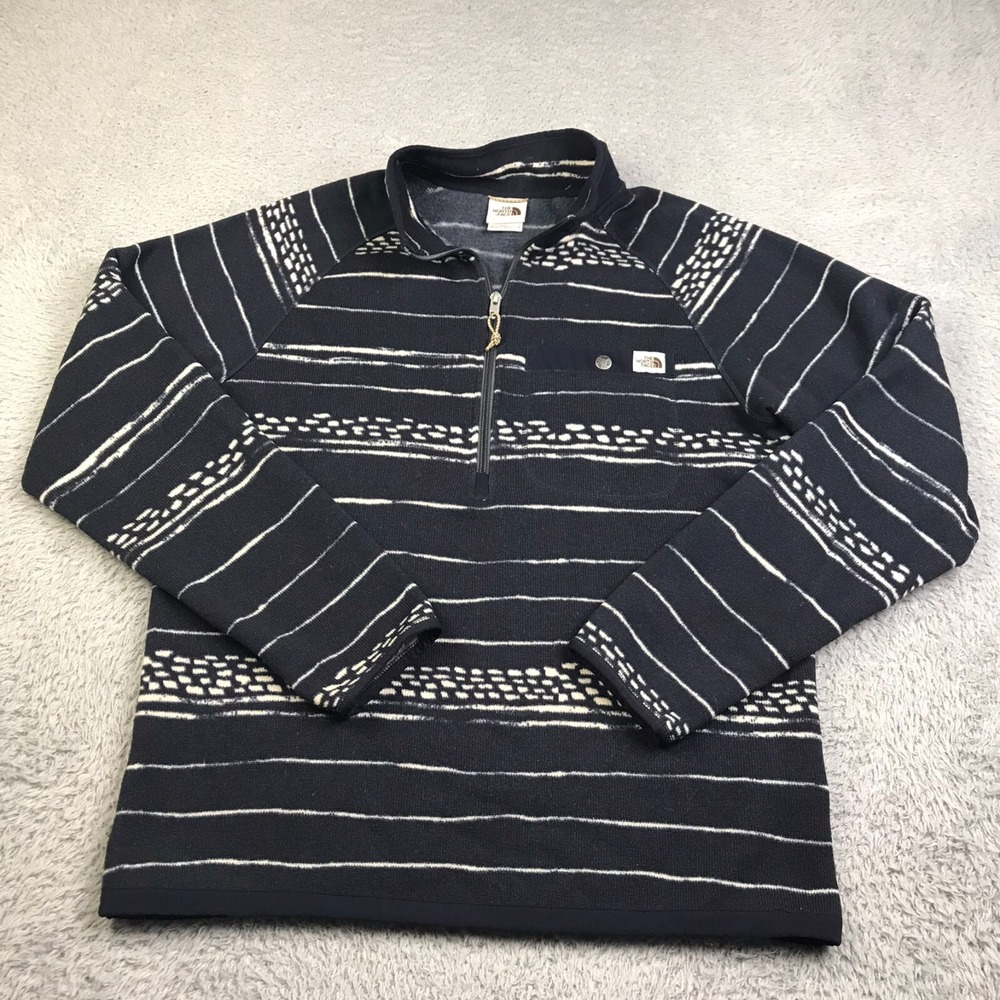 The North Face Printed Gordon Lyons Jacket Mens M 1/4 Zip Pullover‎ Sweater